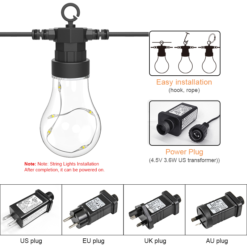 HCP066  G60铜线户外灯串